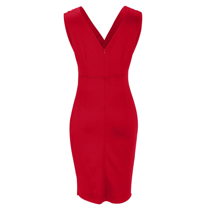 Desi | V Neck Slit Dress