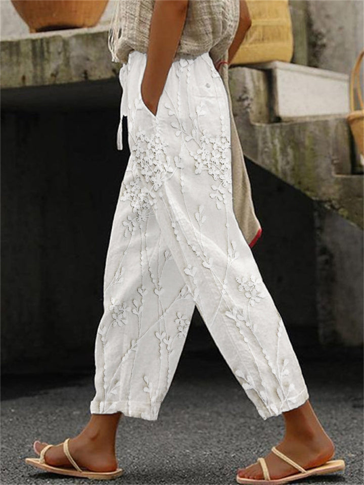 Sharon™ | Vine-Printed Trousers
