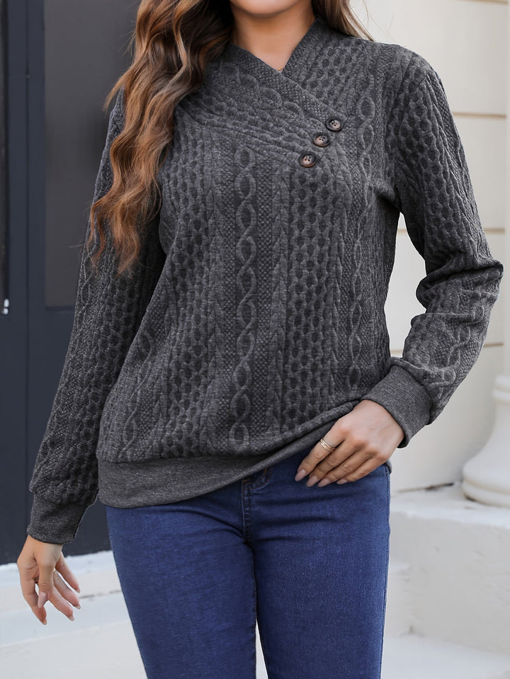 Martine - Cozy Asymmetrical Sweatshirt