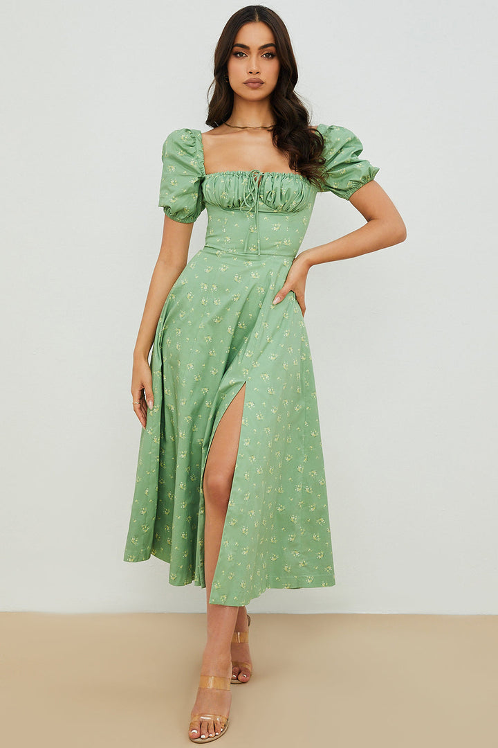 Ailene™ - Bloom Puff Sleeve Dress