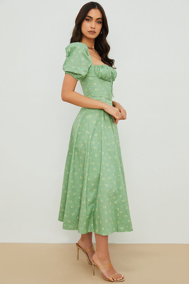 Ailene™ - Bloom Puff Sleeve Dress