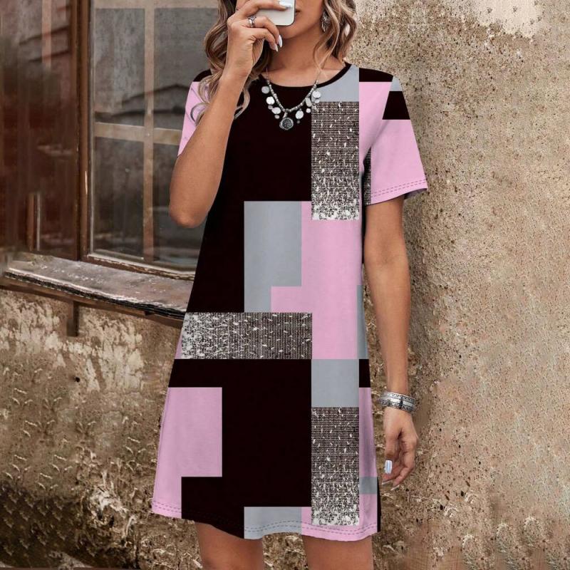 Kelly - Casual Colorblock Dress