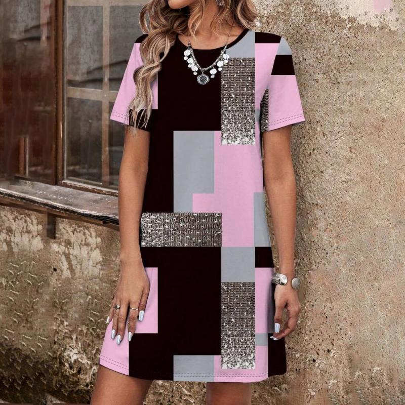 Kelly - Casual Colorblock Dress