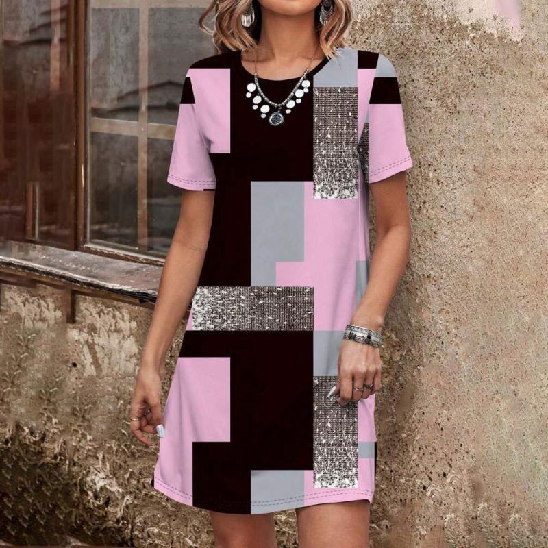 Kelly - Casual Colorblock Dress