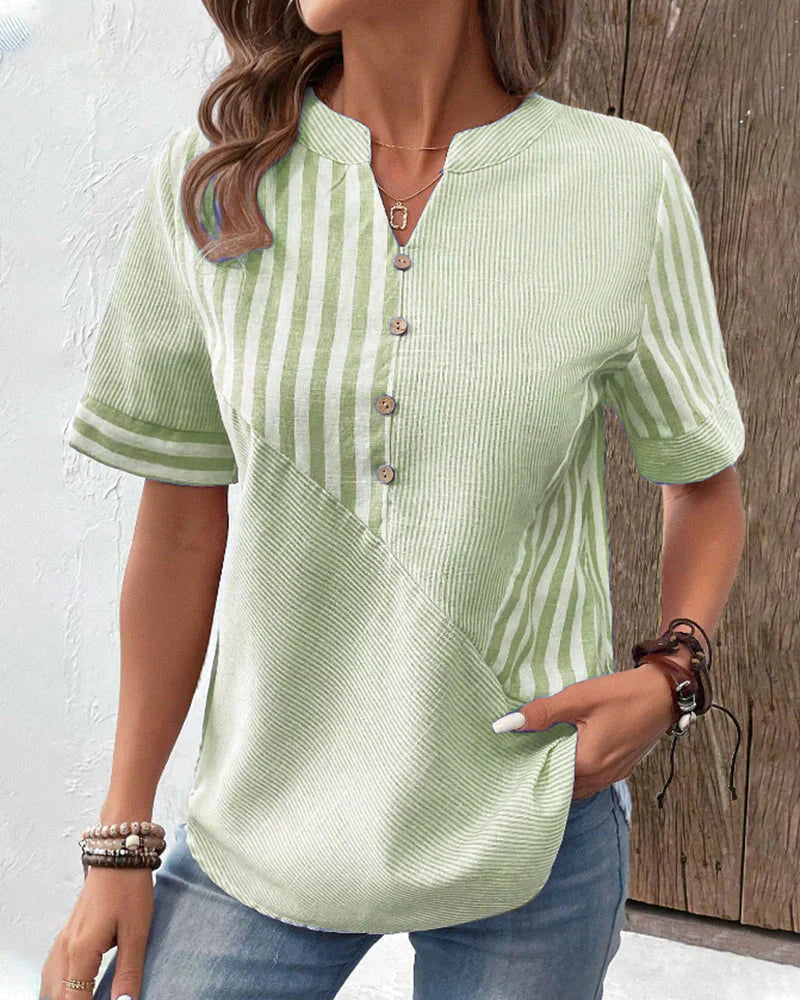 Naomi | Classic Striped Top