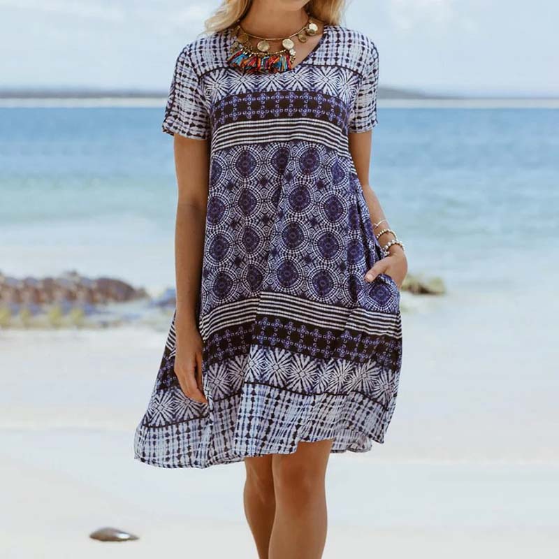 Sabrina - Vintage Ethnic Loose Dress