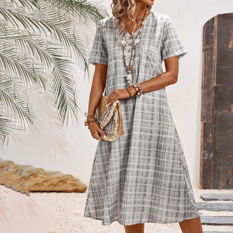 Nora - Casual Striped Dress