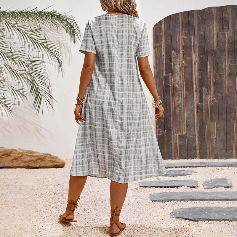 Nora - Casual Striped Dress