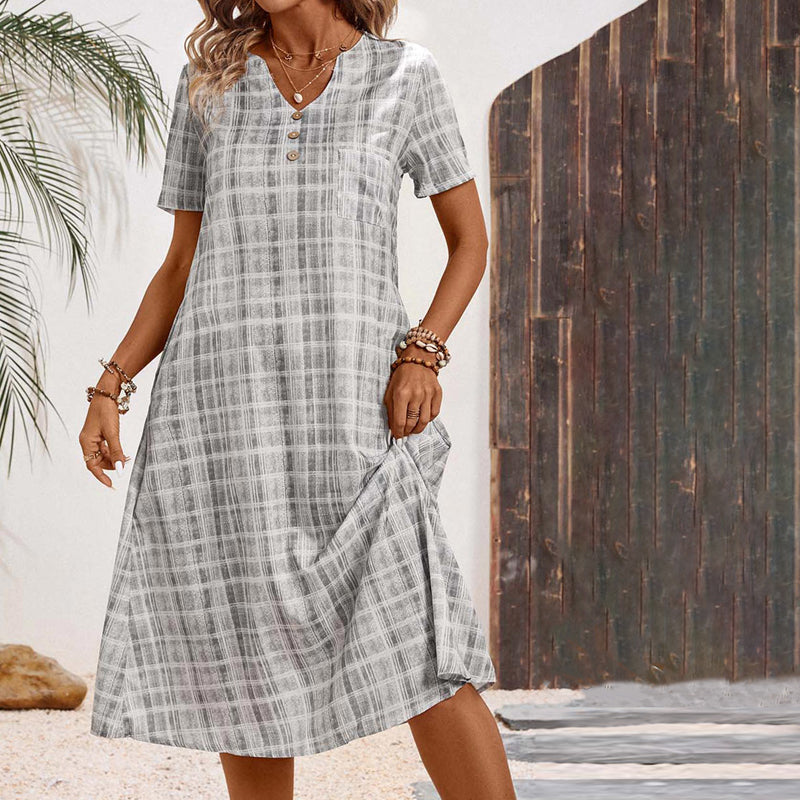 Nora - Casual Striped Dress