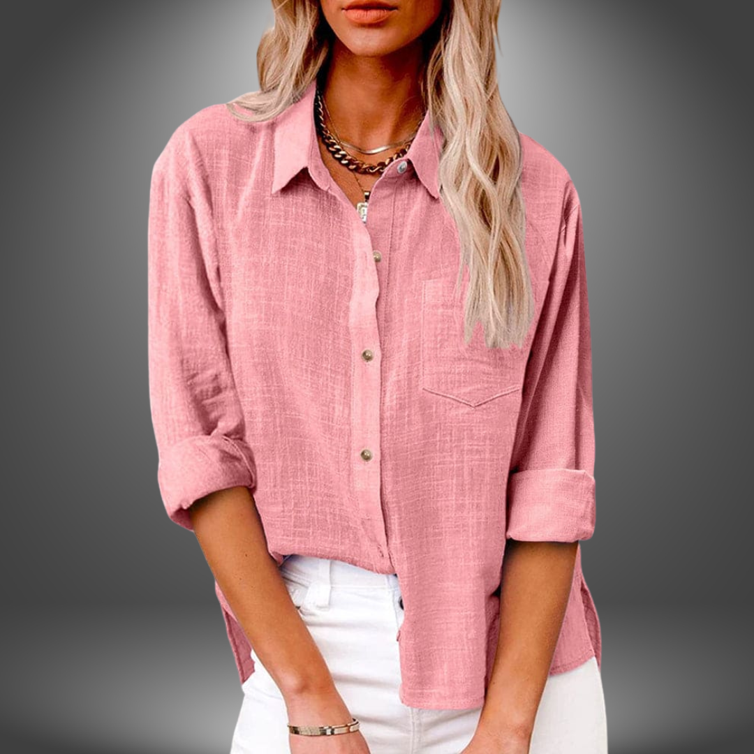 Evelyn - Premium Linen Blouse