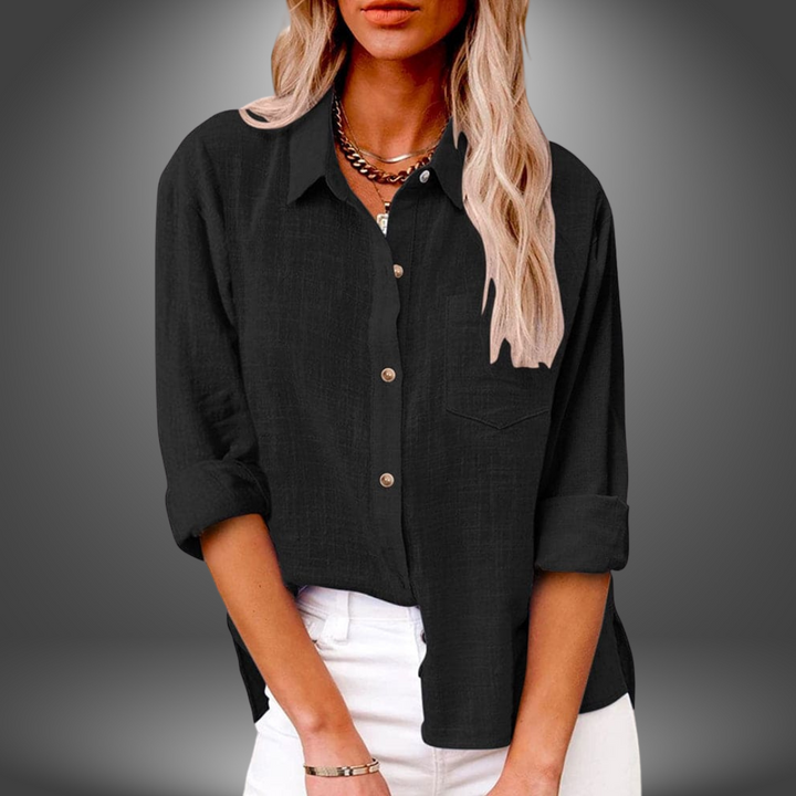 Evelyn - Premium Linen Blouse