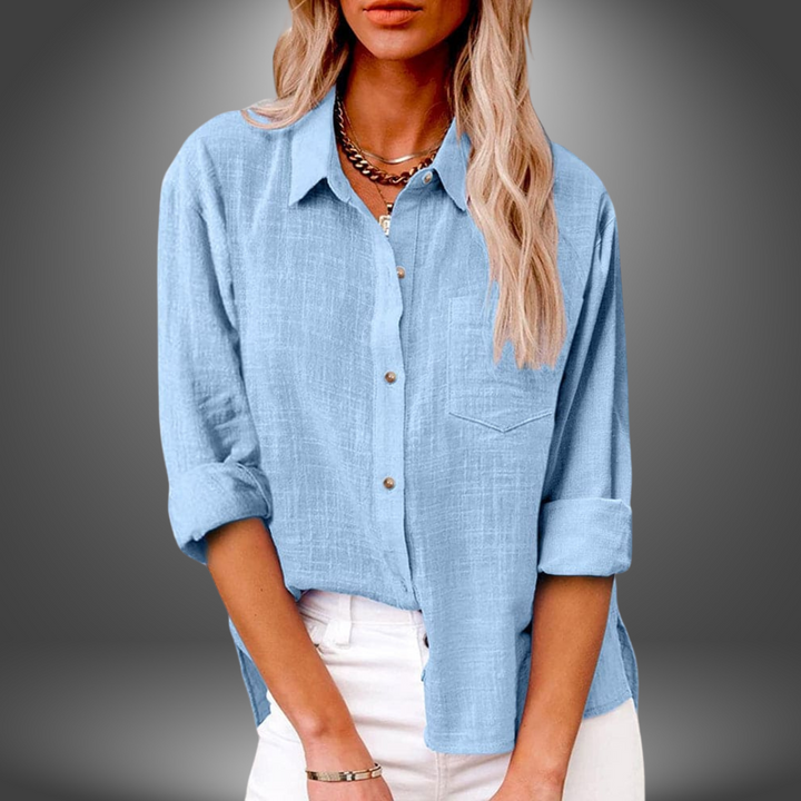 Evelyn - Premium Linen Blouse