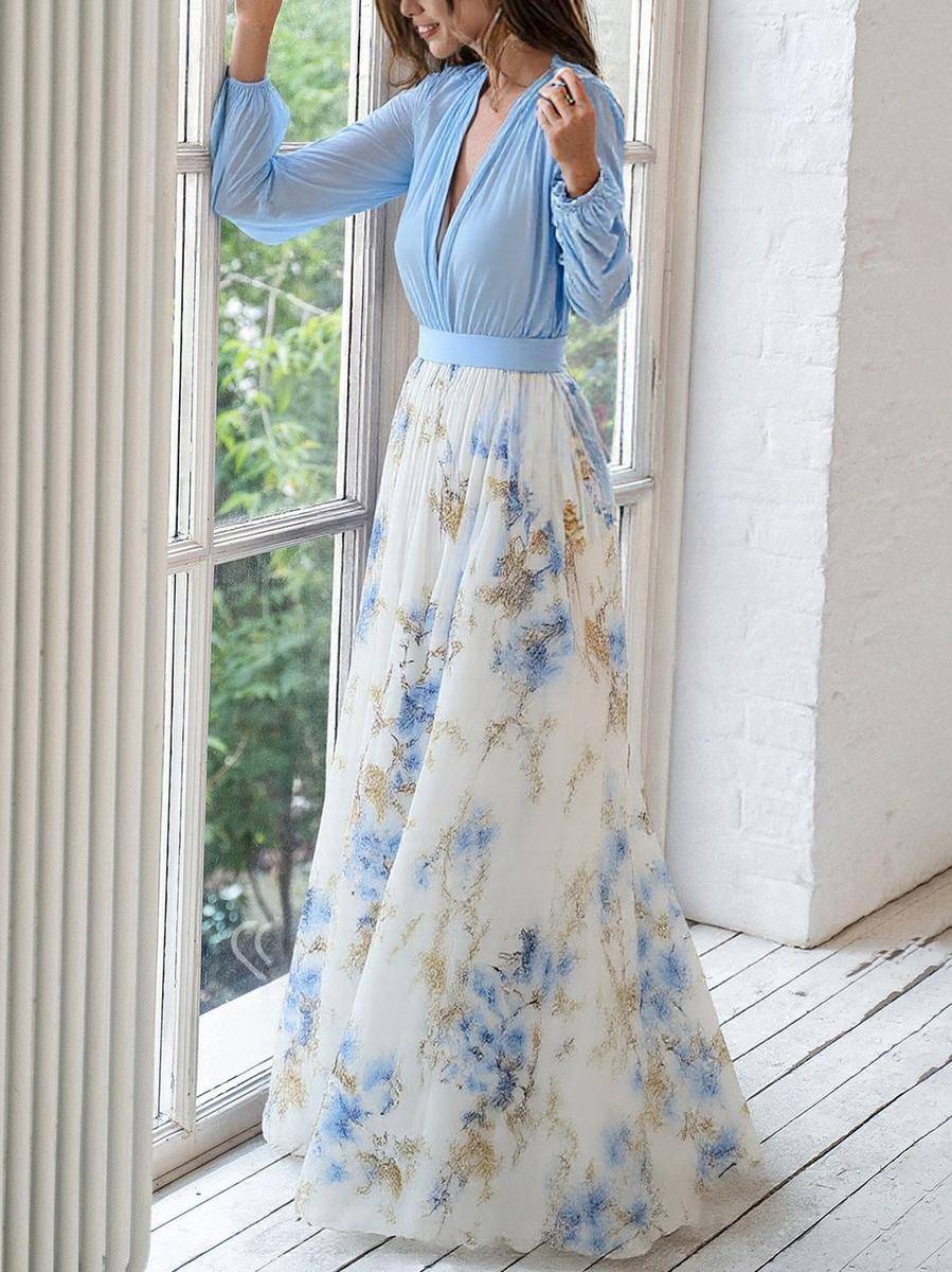 Fiona | Dazzling Floral Print Maxi Dress