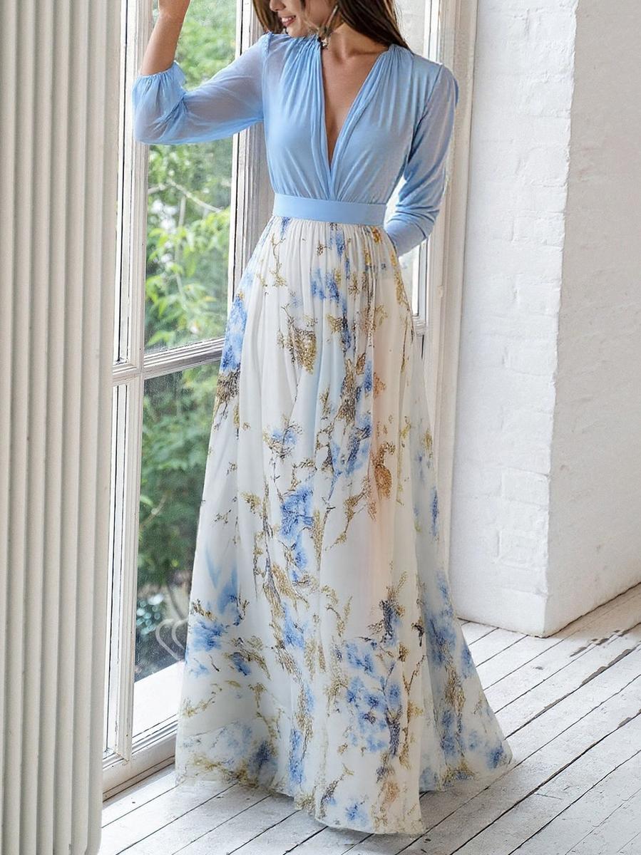 Fiona | Dazzling Floral Print Maxi Dress