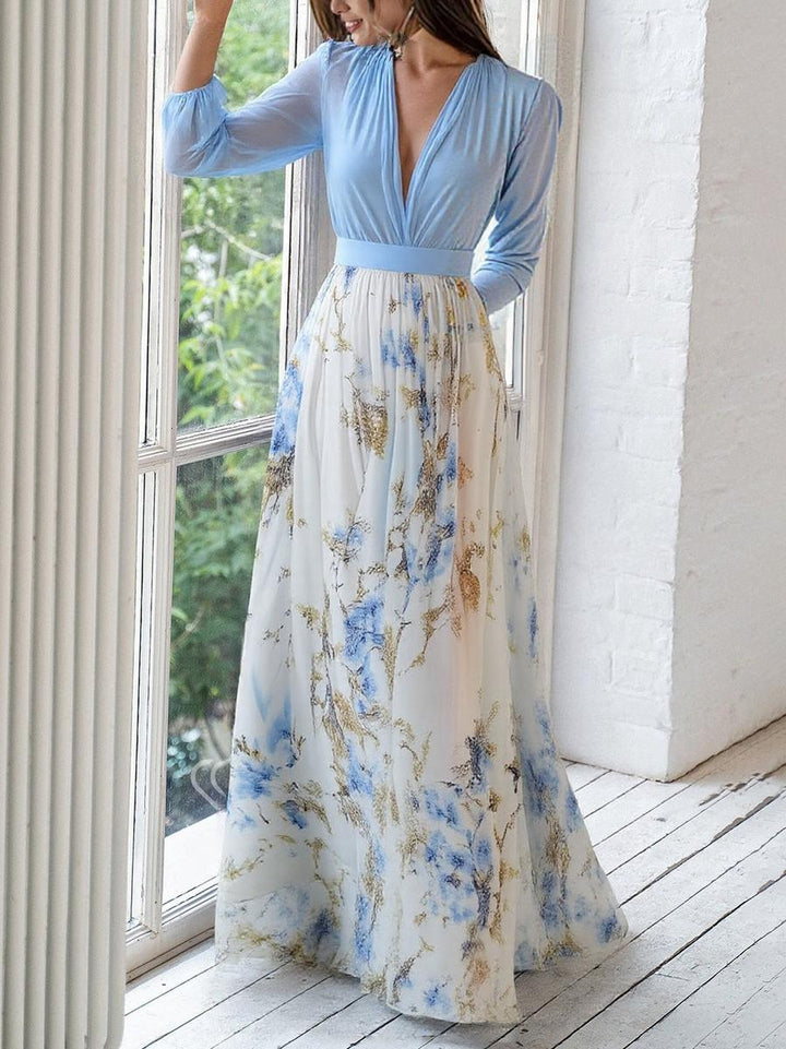 Fiona | Dazzling Floral Print Maxi Dress