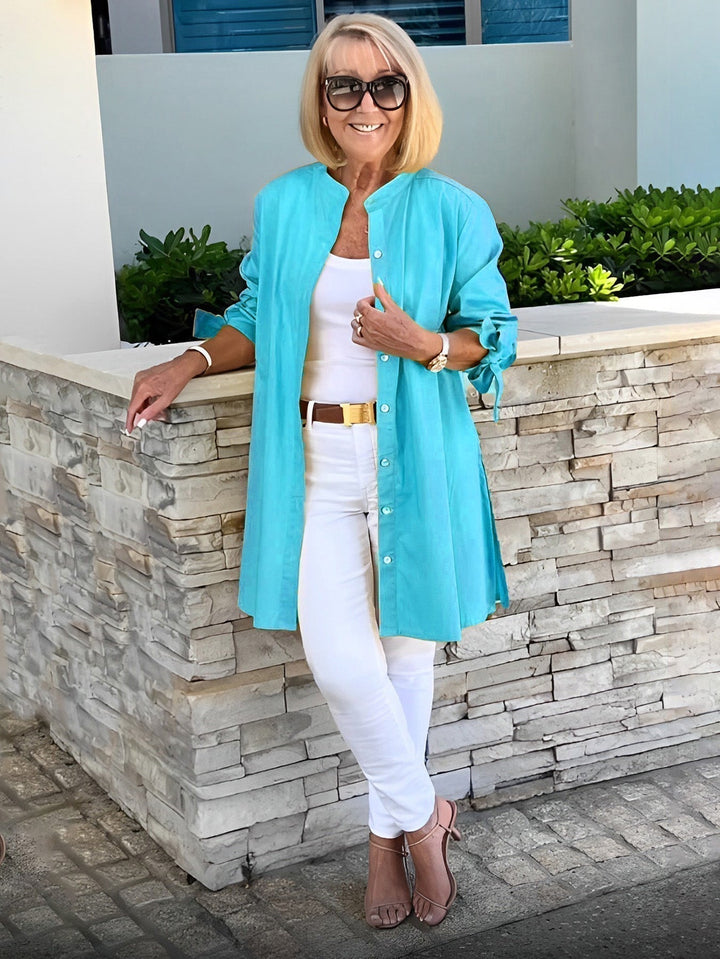 Celina - Classy Long Shirt Jacket