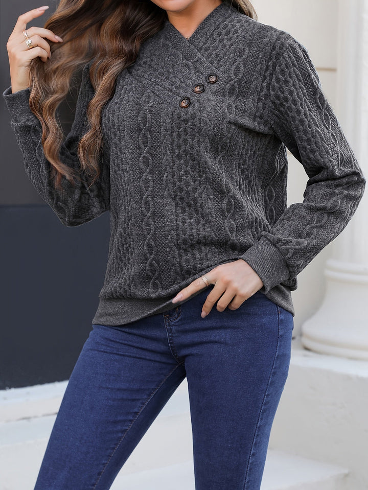 Martine - Cozy Asymmetrical Sweatshirt