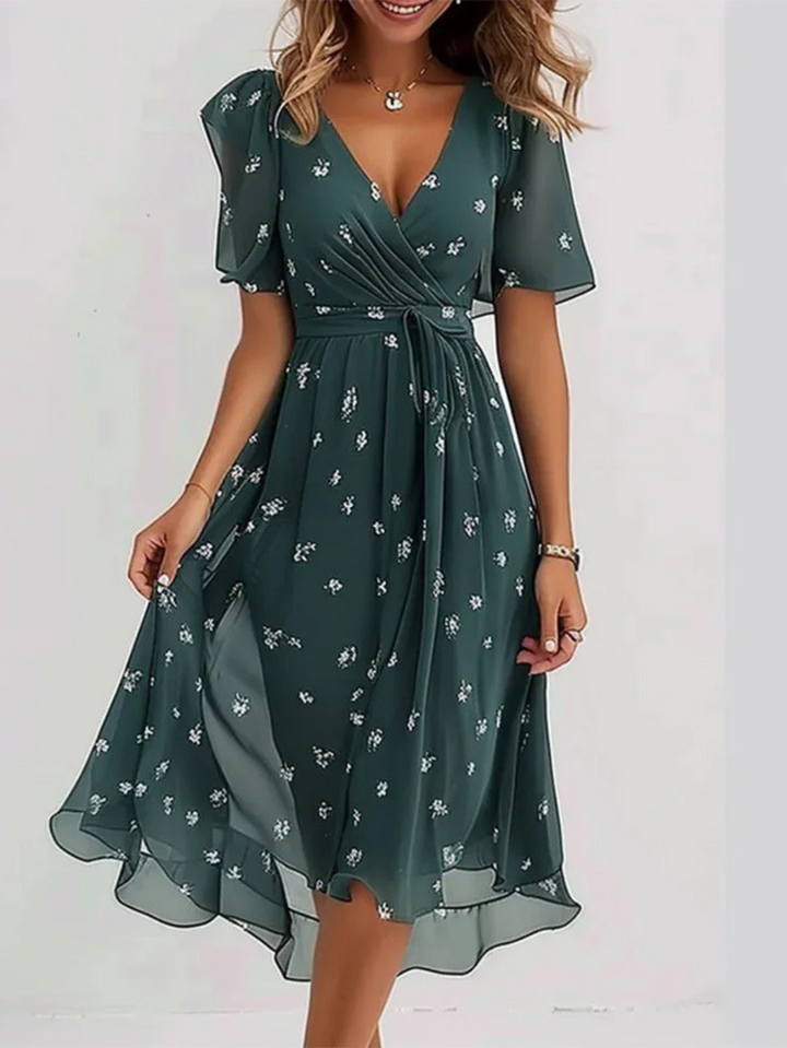Lavina – Vibrant Boho Midi Dress