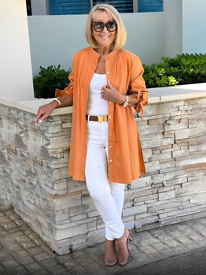 Celina - Classy Long Shirt Jacket