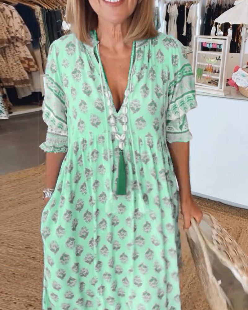 Maya – casual v-neck dress