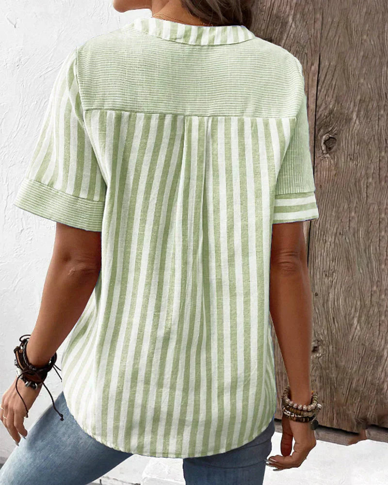 Naomi | Classic Striped Top