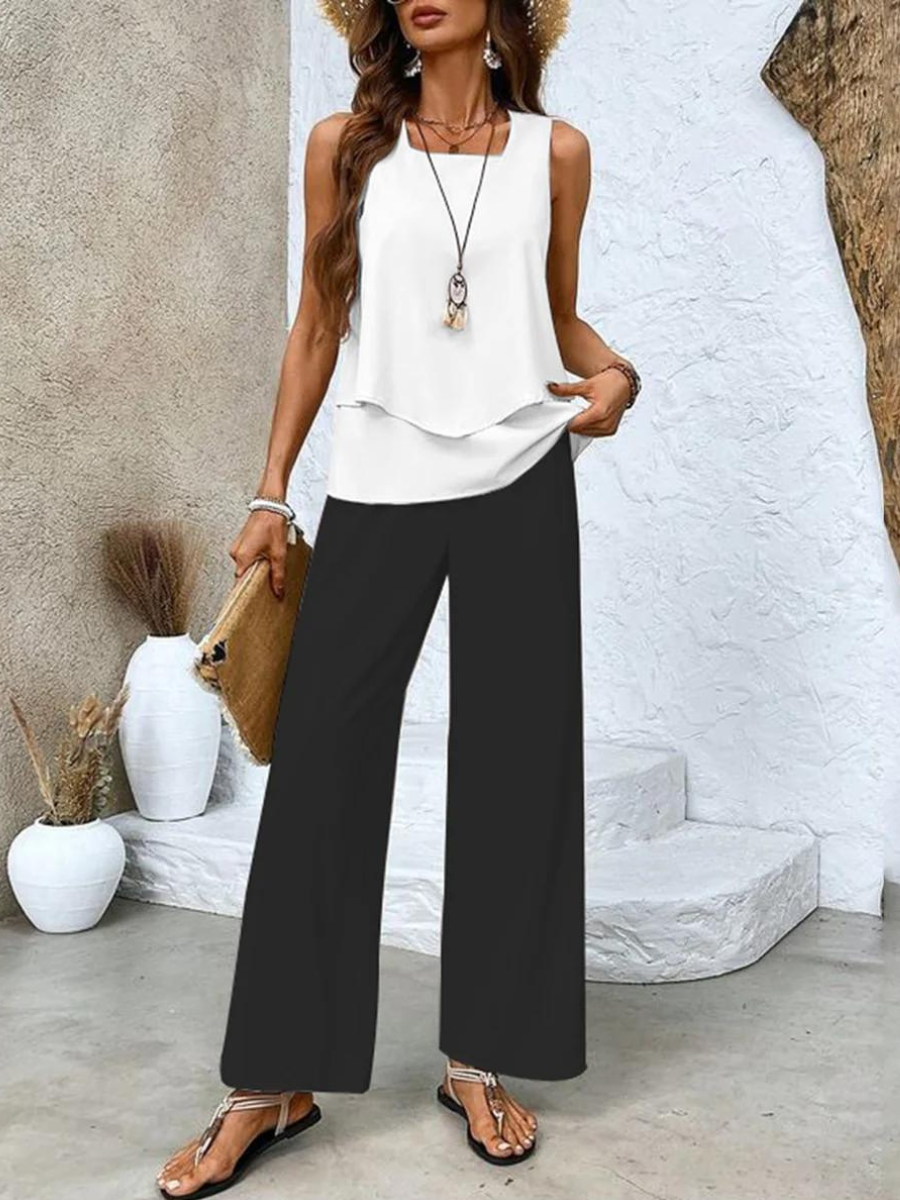Marina™ | Elegant Lens Set (pants+top)