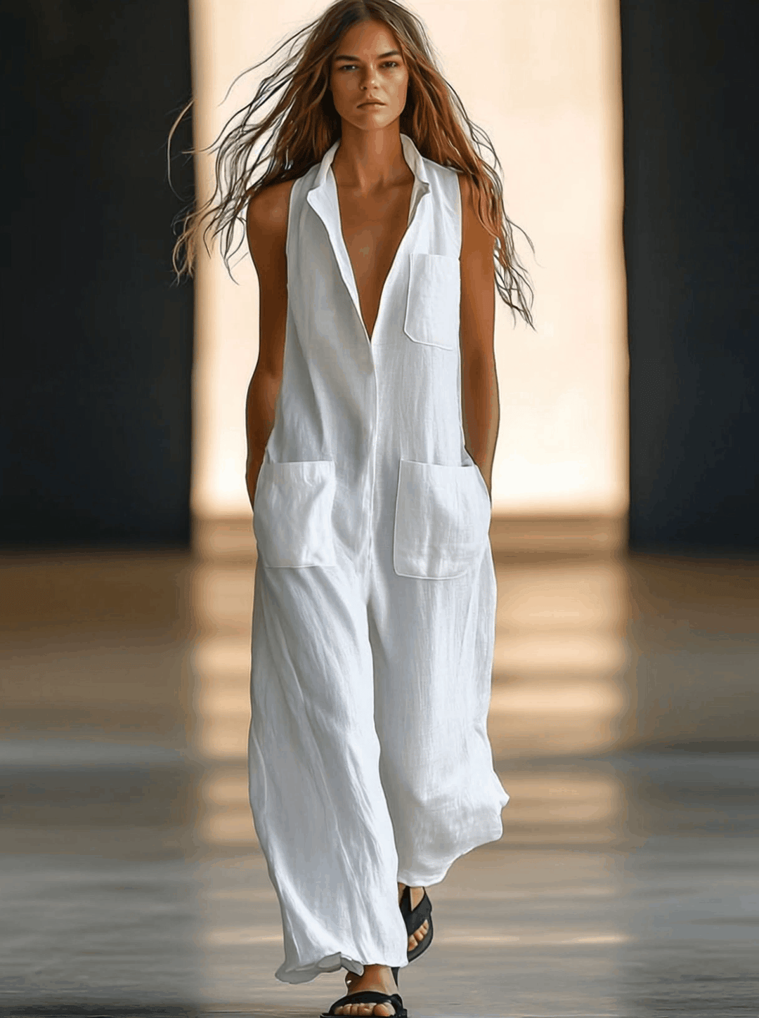Ariana | Breathable Retro Jumpsuit