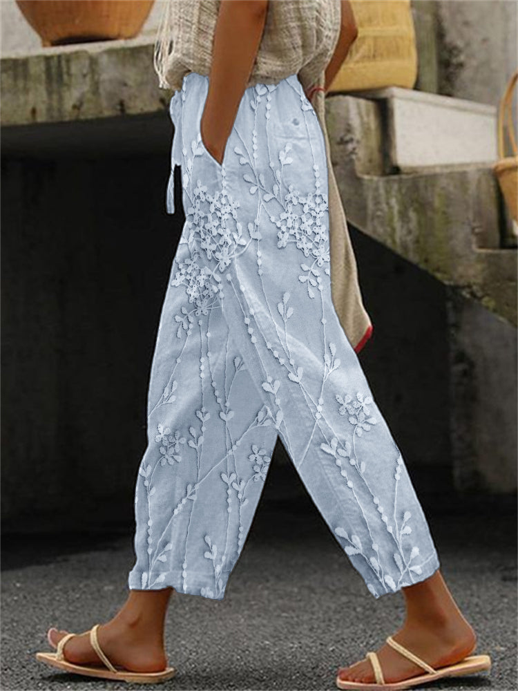 Sharon™ | Vine-Printed Trousers