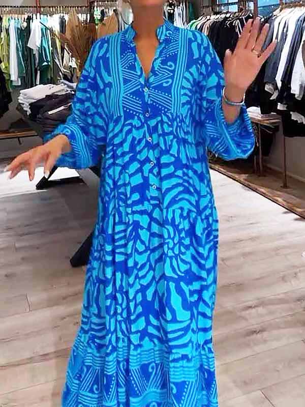 Mira | V-Neck Printed Dress