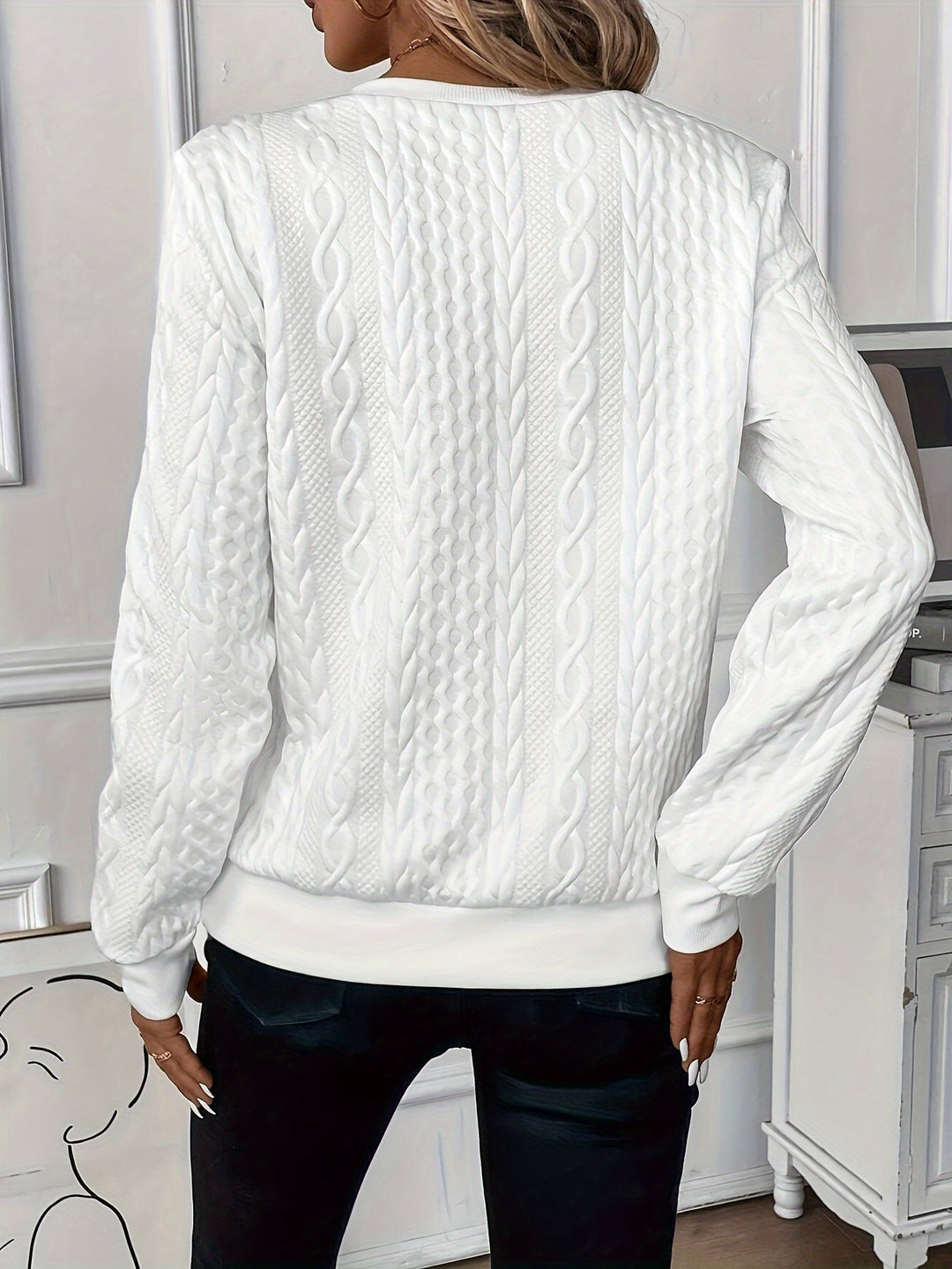 Emma |  Elegant Quarter-Zip Sweater
