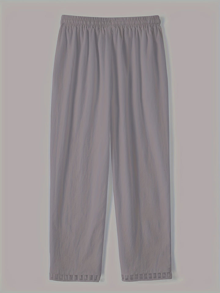 Lena - Contrast Trim Cropped Pants