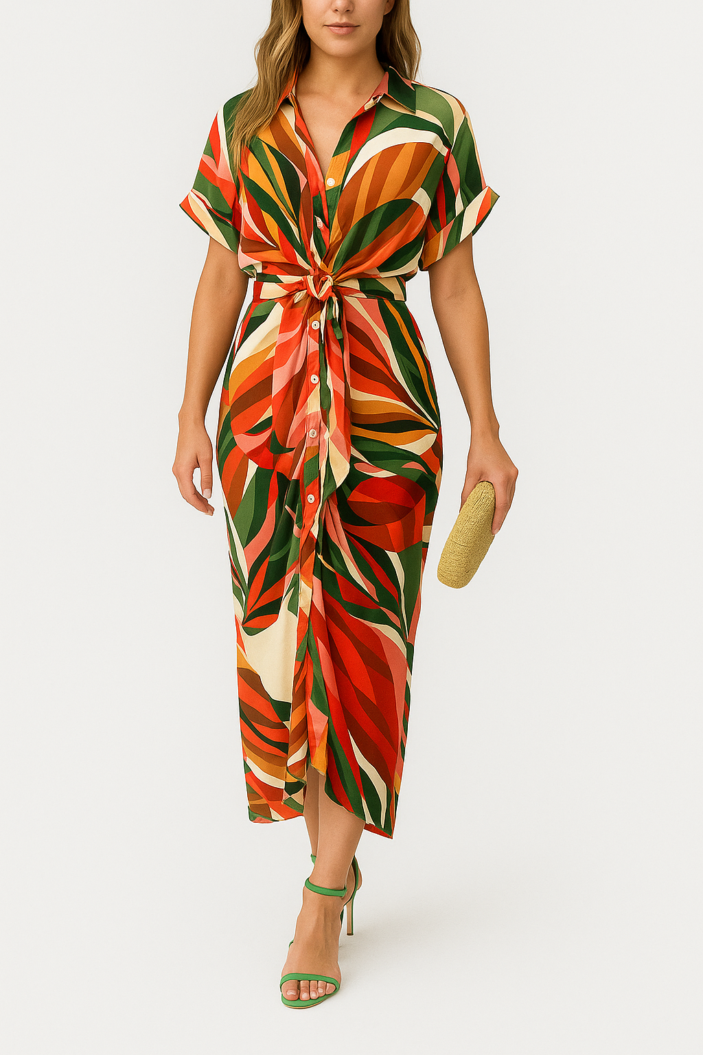 Avenelle – Fashionable Summer Dress with A-line and Fresh Prints