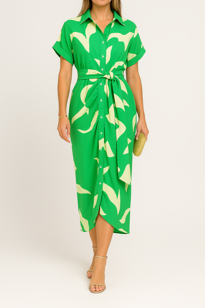 Avenelle – Fashionable Summer Dress with A-line and Fresh Prints