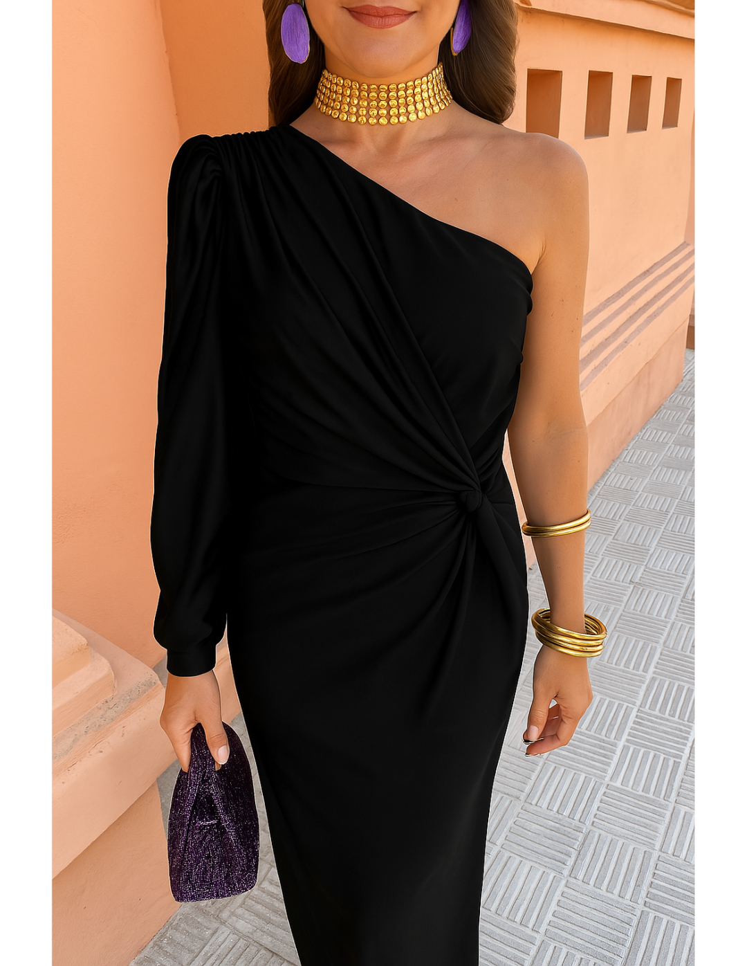 Alaysia | Elegant One-shoulder Dress