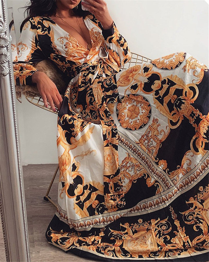Valentina™ - Boho Printed Dress
