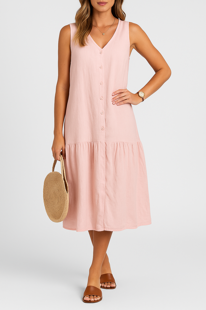 Elina – Stylish Dress with V-Neck