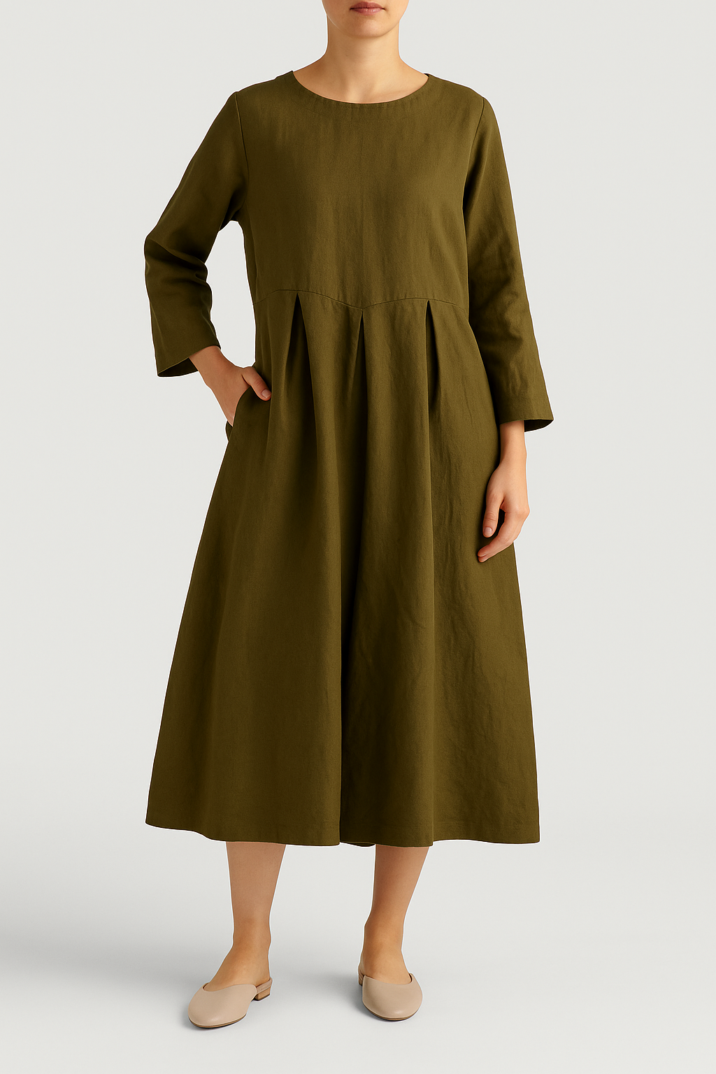 Elurea – Comfortable Dress with Pockets and Light Fit