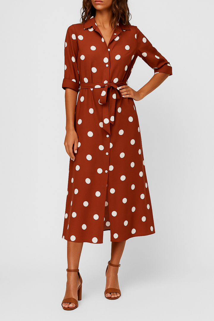 Fenna – Dot Dress with Elegant Fit
