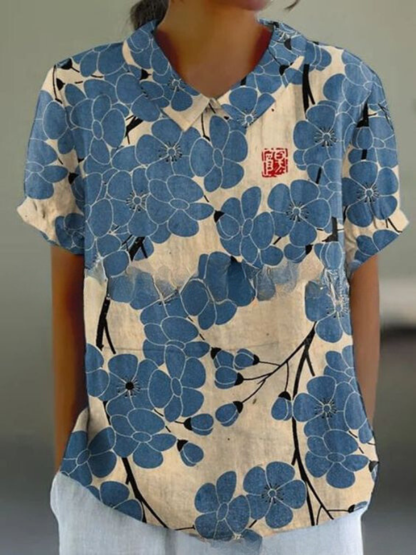 Marlene – Vintage Print Shirt