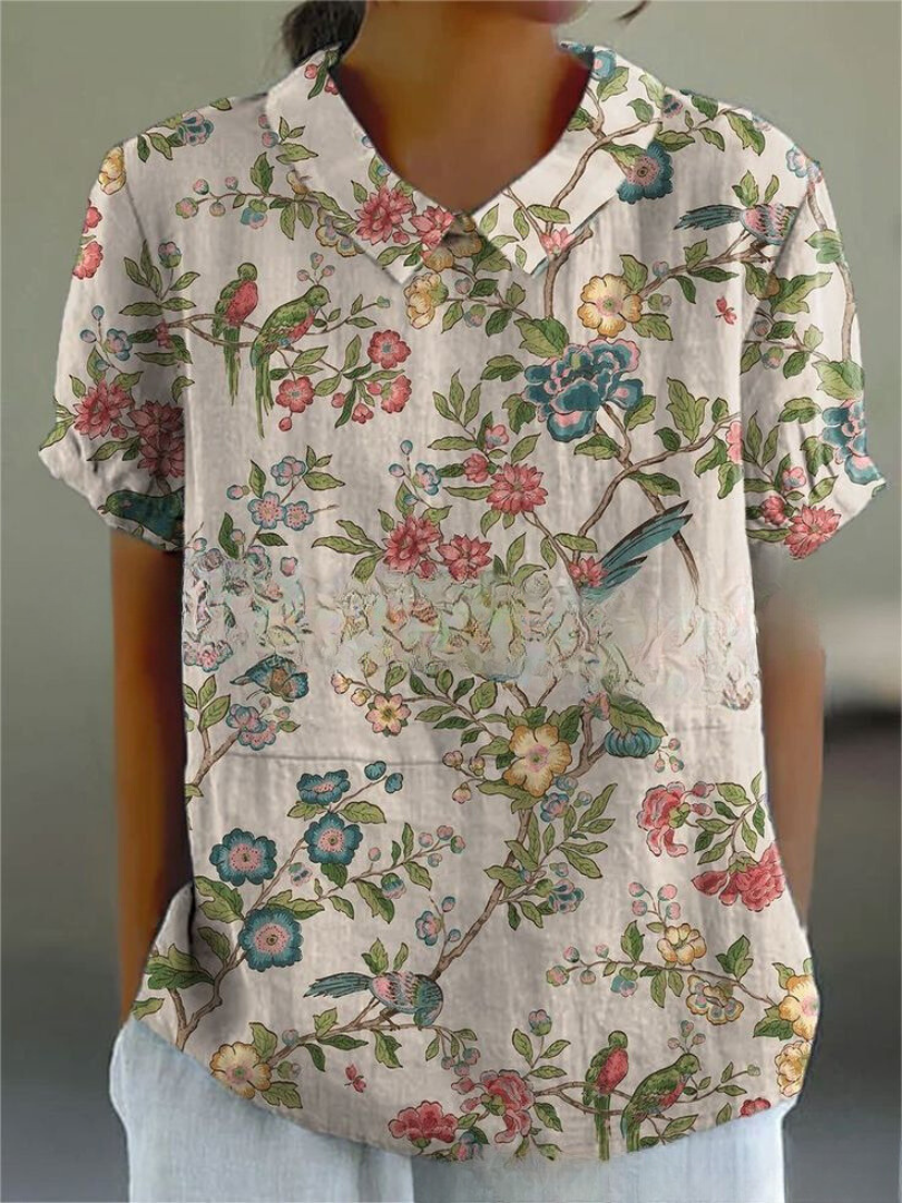 Marlene – Vintage Print Shirt