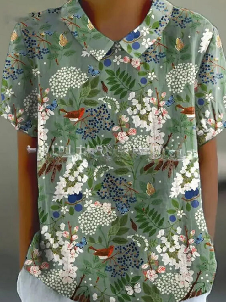 Marlene – Vintage Print Shirt