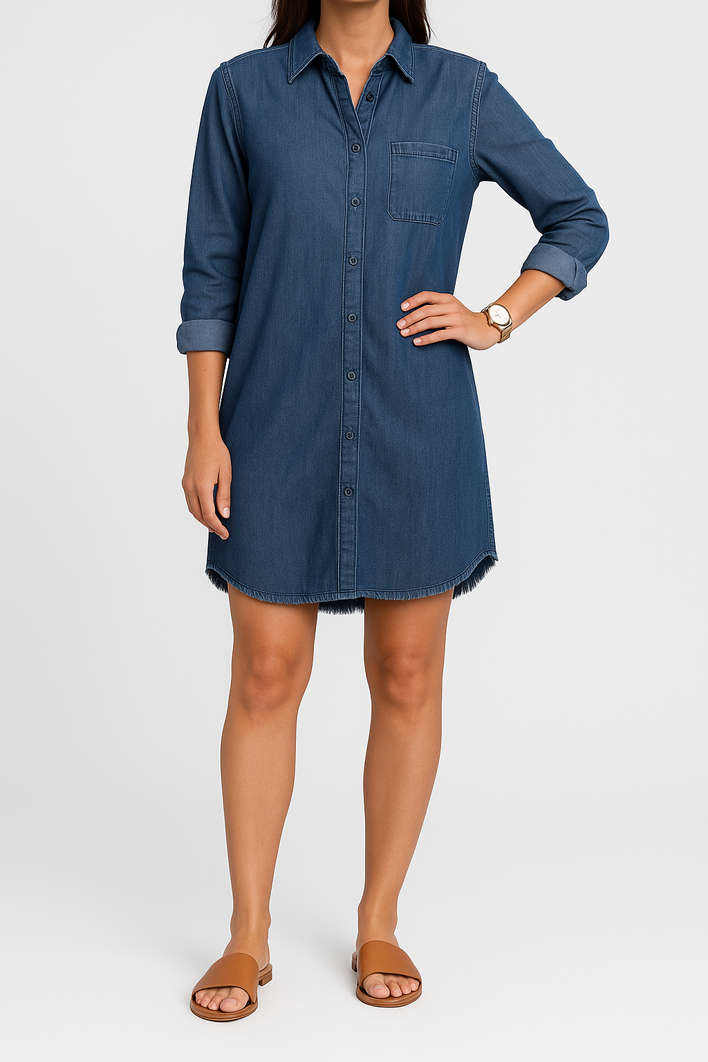 Marlene – Stylish Denim Shirt Dress