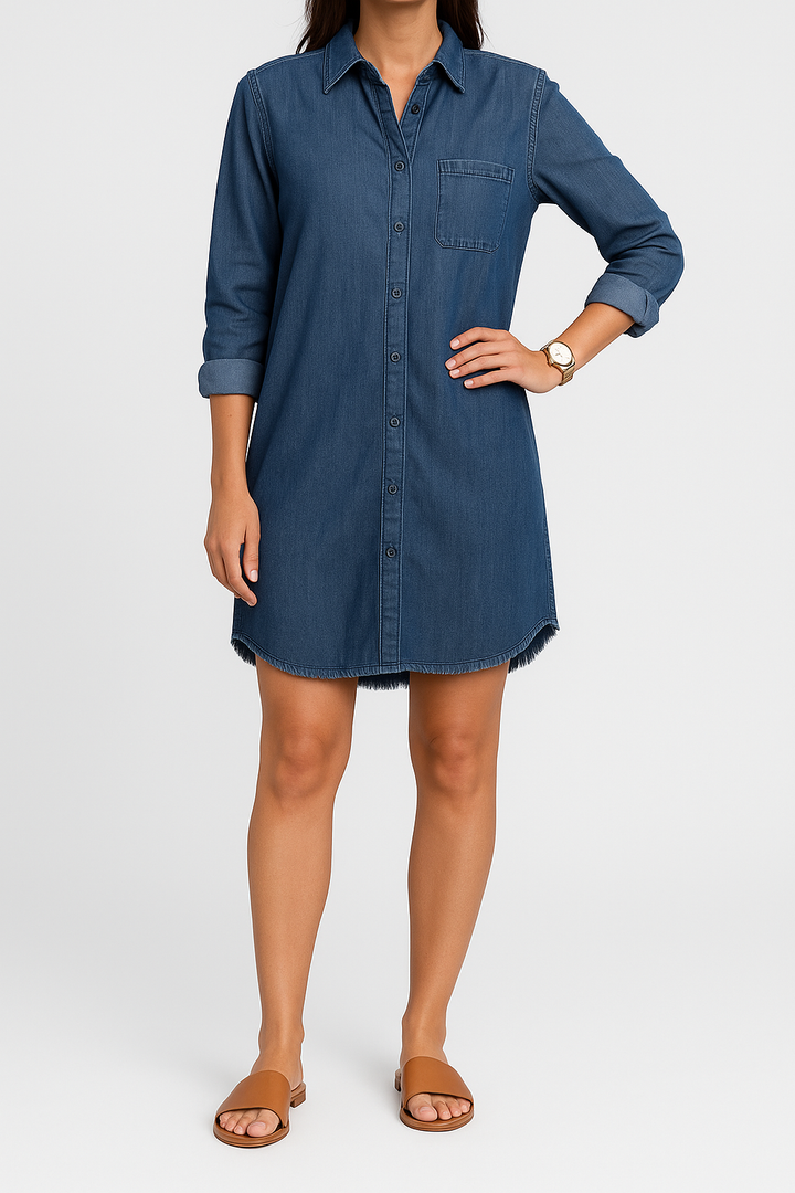 Marlene – Stylish Denim Shirt Dress