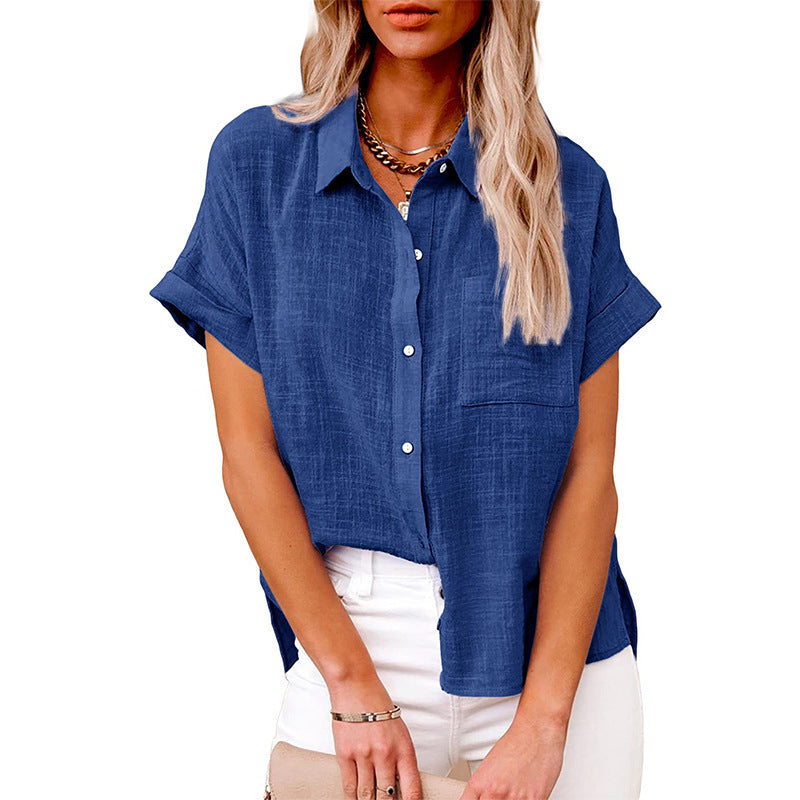 Audrey – Comfy Casual Button-Up Blouse