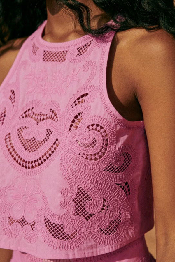 Maya - Playful Crochet Set with Slit