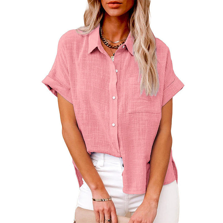 Audrey – Comfy Casual Button-Up Blouse