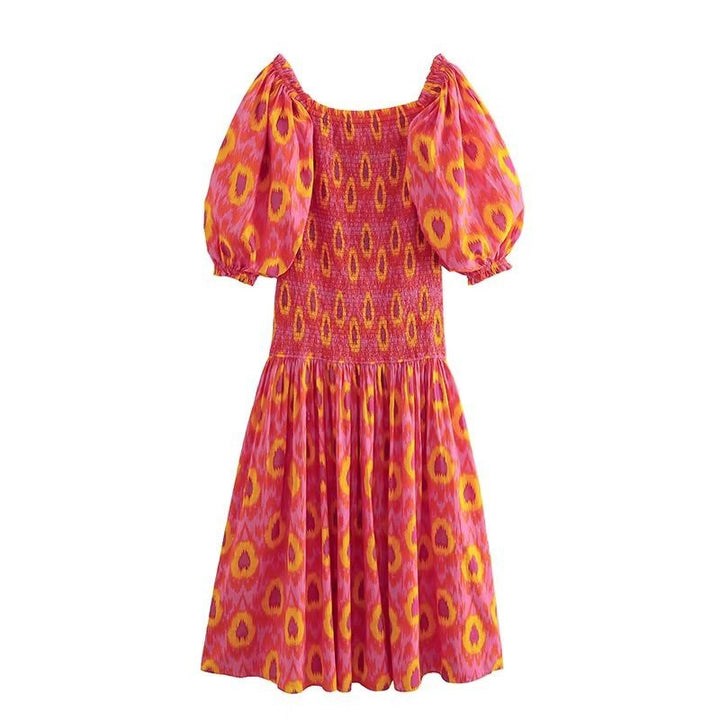 Necka™ - Bohemian Puff Sleeve Dress