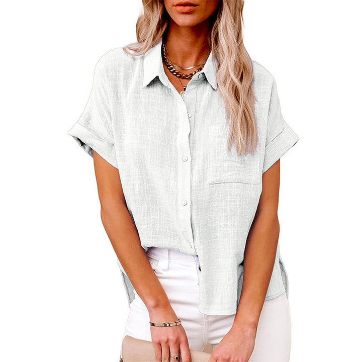 Audrey – Comfy Casual Button-Up Blouse