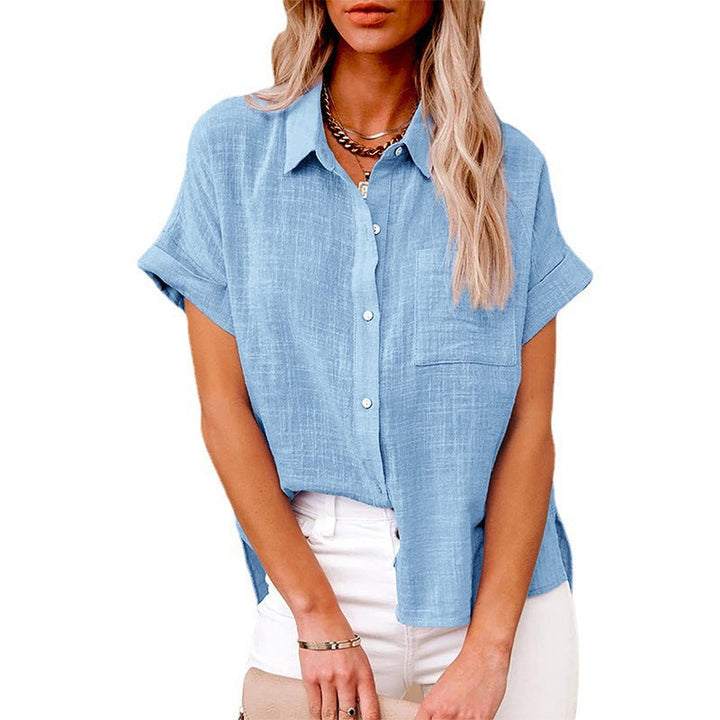 Audrey – Comfy Casual Button-Up Blouse