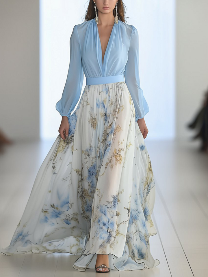 Fiona | Dazzling Floral Print Maxi Dress